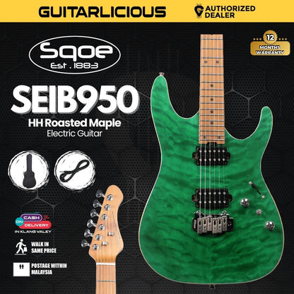 SQOE SEIB950 HH Roasted Maple Series Electric Guitar ( SEIB / SEIB-950 )