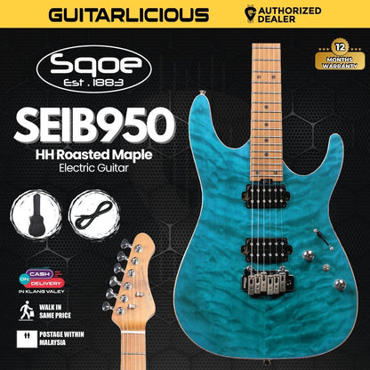 SQOE SEIB950 HH Roasted Maple Series Electric Guitar ( SEIB / SEIB-950 )