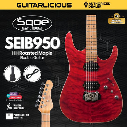 SQOE SEIB950 HH Roasted Maple Series Electric Guitar ( SEIB / SEIB-950 )