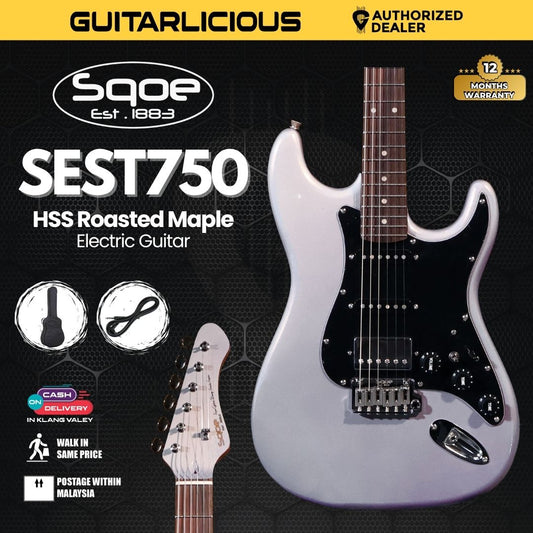 SQOE SEST750 HSS Roasted Maple Series Electric Guitar ( SEST / SEST-750 / SEST 750 )