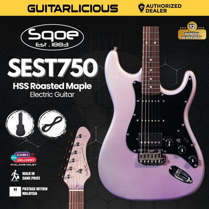 SQOE SEST750 HSS Roasted Maple Series Electric Guitar ( SEST / SEST-750 / SEST 750 )