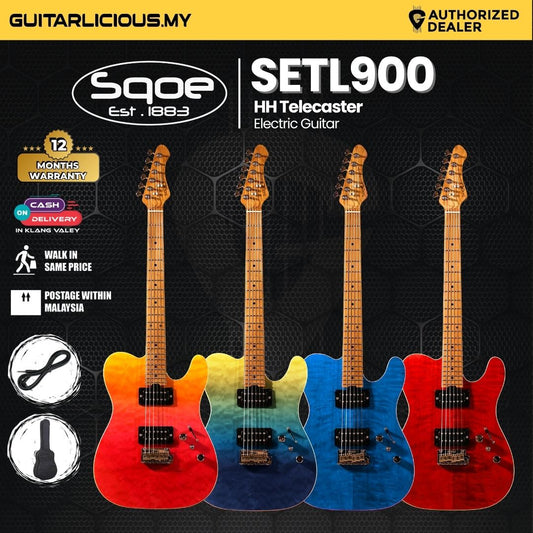 SQOE SETL900 HH Roasted Maple Series Telecaster Electric Guitar ( SETL 900 / SETL-900 )