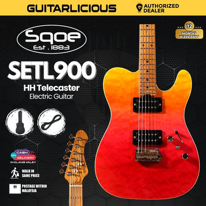 SQOE SETL900 HH Roasted Maple Series Telecaster Electric Guitar ( SETL 900 / SETL-900 )