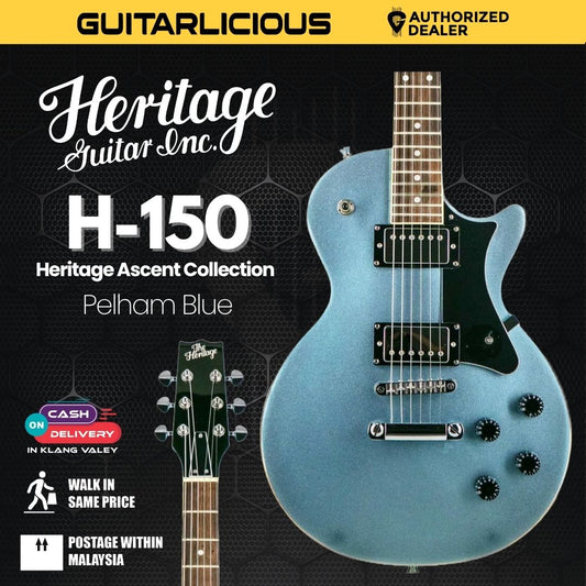Heritage Ascent Collection H-150 Electric Guitar, Pelham Blue