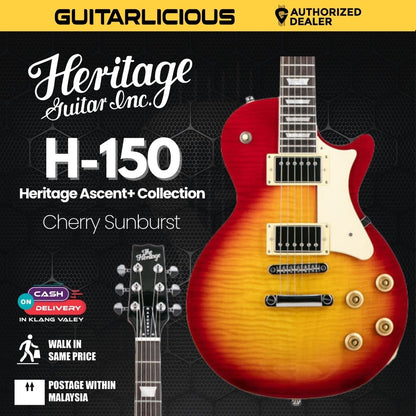 Heritage Ascent+ Collection H-150 Electric Guitar, Cherry Sunburst