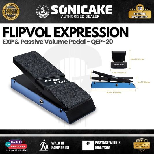 Sonicake QEP-20 FlipVol Expression EXP & Passive Volume Pedal ( QEP-20/QEP 20 )