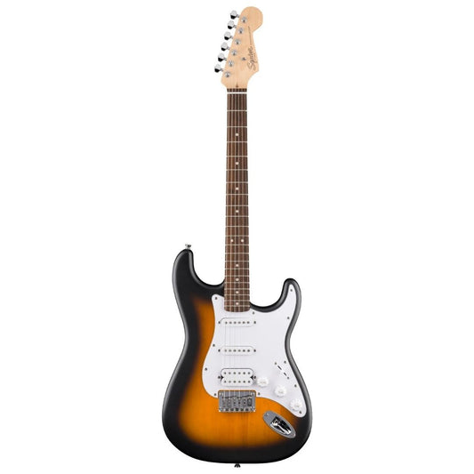 Squier Debut Series Stratocaster HT HSS Electric Guitar, Laurel FB -  2 Tone Sunburst