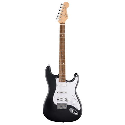 Squier Debut Series Stratocaster HT HSS Electric Guitar, Laurel FB - Black