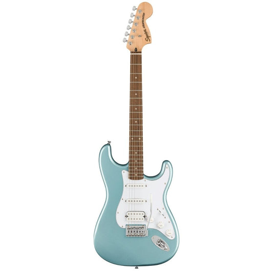 Squier FSR Affinity Series HSS Stratocaster Electric Guitar, Laurel FB - Ice Blue Metallic