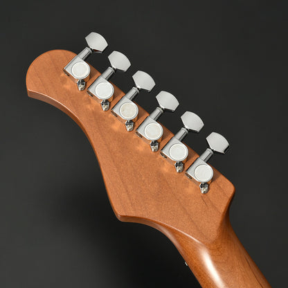 Bacchus BST-2-RSM/R Roasted Maple Neck & Rosewood FB, Stratocaster Electric Guitar w/ Bacchus SSH Pickups - Ice Blue Metallic
