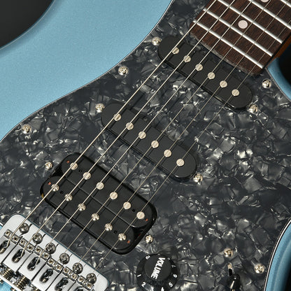 Bacchus BST-2-RSM/R Roasted Maple Neck & Rosewood FB, Stratocaster Electric Guitar w/ Bacchus SSH Pickups - Ice Blue Metallic