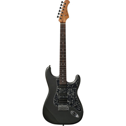 Bacchus BTE-2-RSM/R Universe Tele Electric Guitar, Roasted Maple Neck, Rosewood Fretboard, P-90 & SCPickups–Gun Metallic