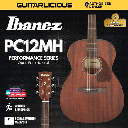 Ibanez PC12MH-OPN Performance Series Acoustic Guitar - Open Pore Natural ( PC12MH / PC12 )