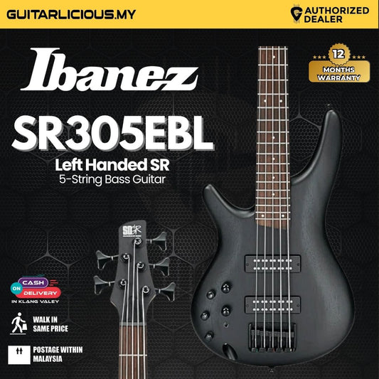 Ibanez SR305EBL-WK SR Series 5-String Electric Bass, Left Handed -  Weathered Black