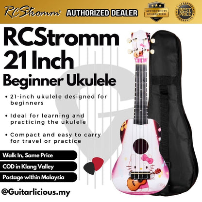 Kappa CARTOON Series 21 inch Soprano Beginner Color Ukulele with Bag