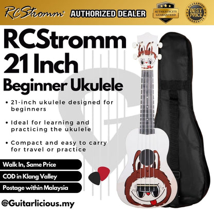 Kappa CARTOON Series 21 inch Soprano Beginner Color Ukulele with Bag