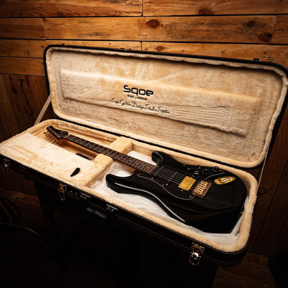 SQOE SEST1009-BK Boutique Custom Series Electric Guitar included Hardcase ( SEST / SEST-1009-BK / ST 1009 )
