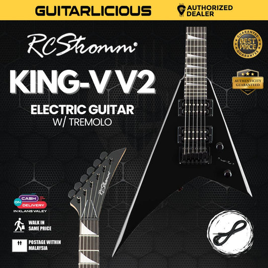 RCStromm King V V-Series V2 Electric Guitar with Tremolo (HH) (RCStromm / King VV / KIng-V2 )