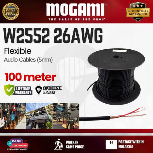 MOGAMI W2944 Flexible OFC 2.5mm Audio Cable (Installation/Interacking Use) - 100m