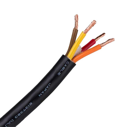 MOGAMI W3104 Star Quad 4-Core Speaker Cable – 4.0mm² (12AWG) OFC Wire for High-Power Amp-to-Speaker Runs, Bi-Amping & Pro Audio - 100m
