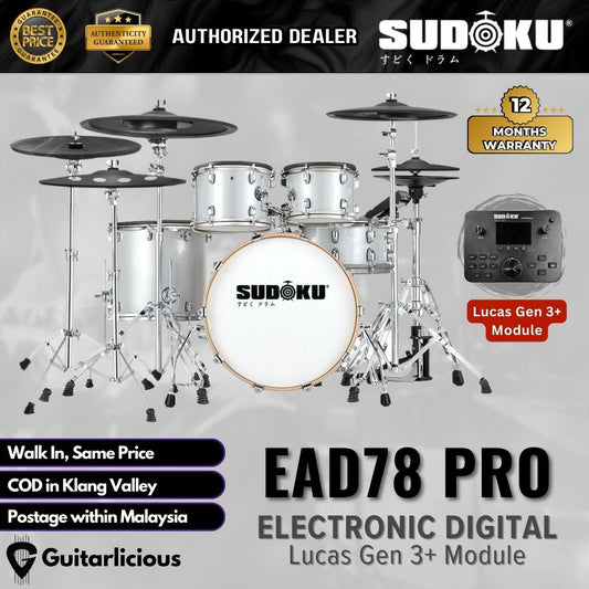 Sudoku EAD78 Pro with Gen3+ Module Electronic Digital Drum Set w/Module (EAD78PRO/EAD78-PRO) - Lucas Gen3+ Module