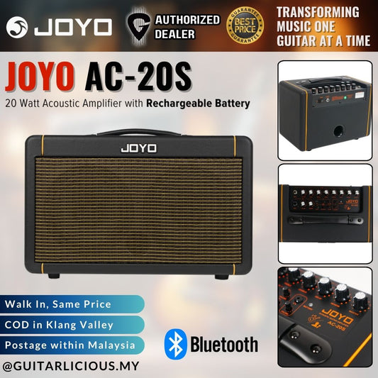 Joyo AC-20S 20W Bluetooth Amp Acoustic Guitar Amplifier with Rechargeable Battery ( AC20S / AC-20S / AC 20S )