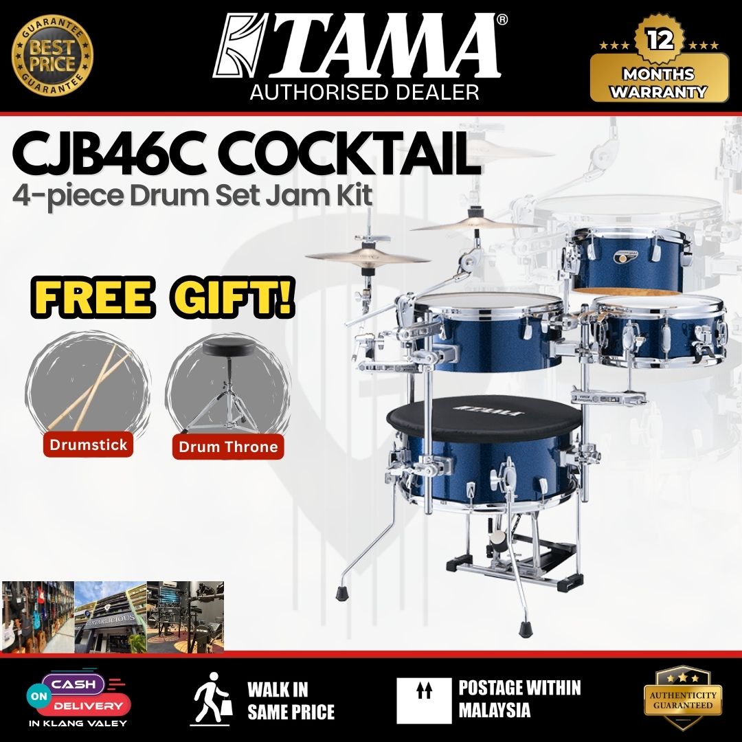 Tama CJB46C Cocktail 4-piece Drum Set Jam Kit – GUITARLICIOUS