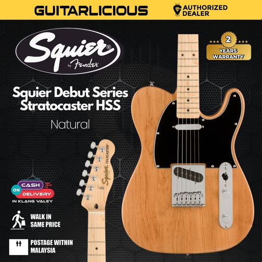 Squier FSR Affinity Series Telecaster Electric Guitar, Maple FB - Natural