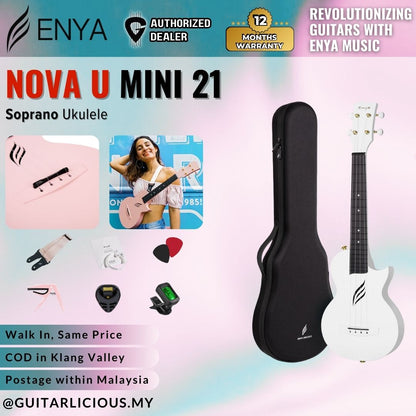Enya Nova U Mini 21" Soprano Ukulele  (ENY-NOVAU / NOVA /U Mini 21 )