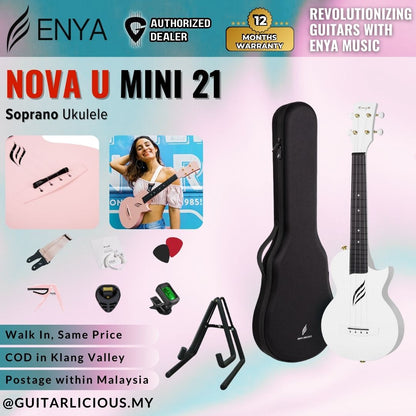Enya Nova U Mini 21" Soprano Ukulele  (ENY-NOVAU / NOVA /U Mini 21 )
