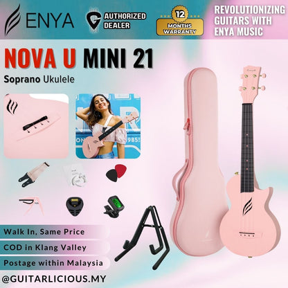 Enya Nova U Mini 21" Soprano Ukulele  (ENY-NOVAU / NOVA /U Mini 21 )