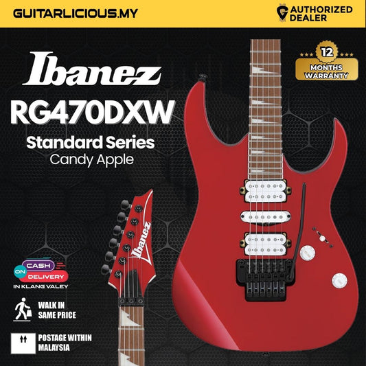 Ibanez RG470DXW-CA RG Standard Series Electric Guitar, Candy Apple ( RG Series / RG470DXW-CA / RG-470 )