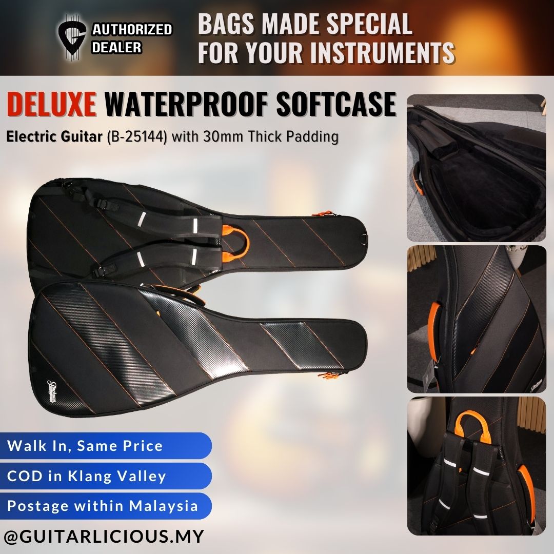 Deluxe Waterproof Soft Case for Electric Guitar (B-2514) with 30mm Thi ...