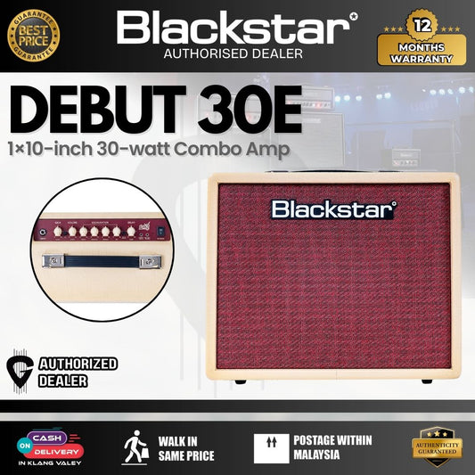 BLACKSTAR Debut 30E 1×10-inch 30-watt Combo Amp – Cream/Oxblood ( DEBUT 30E / DEBUT30E )