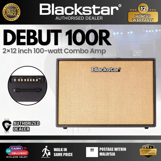 BLACKSTAR Debut 100R 2×12-inch 100-watt Combo Amp – Black ( DEBUT 100R / DEBUT100R )