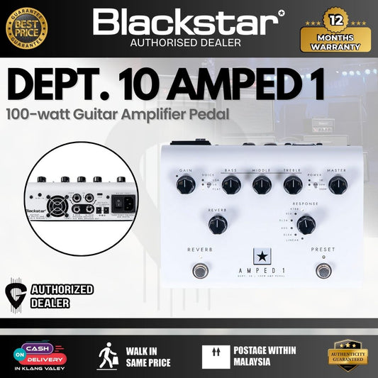 BLACKSTAR Dept. 10 AMPED 1 – 100-watt Guitar Amplifier Pedal (AMPED1)
