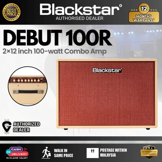 BLACKSTAR Debut 100R 2×12-inch 100-watt Combo Amp – Cream/Oxblood ( DEBUT 100R / DEBUT100R )