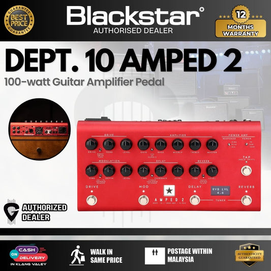 BLACKSTAR Dept. 10 AMPED 2 – 100-watt Guitar Amplifier Pedal (AMPED2)