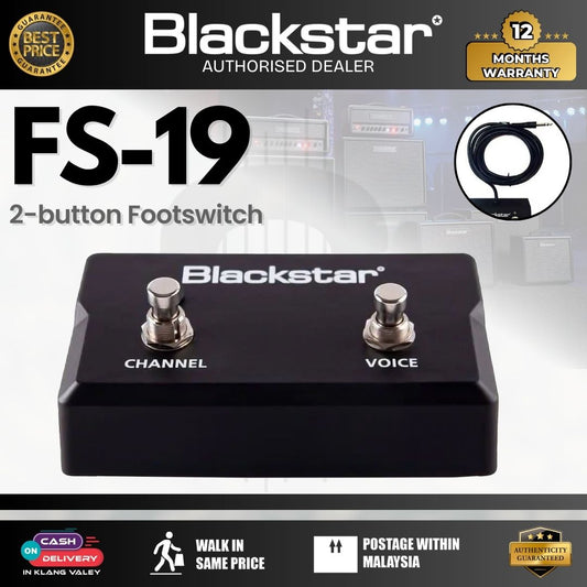 Blackstar FS-19 2-button Footswitch ( FS19 / FS 19 )
