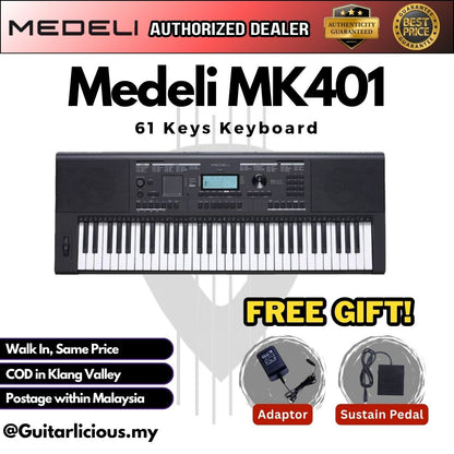 Medeli MK401 61 Keys Keyboard ( MK401 / MK-401 )