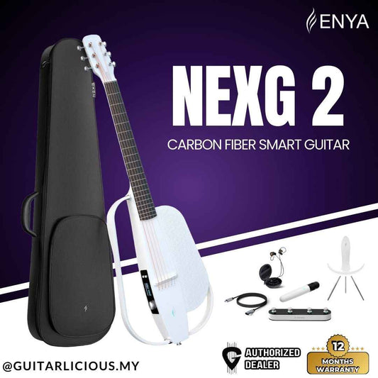 Enya NEXG2 Carbon Fiber Smart Guitar Package Deluxe - White