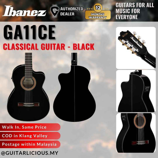 Ibanez GA11CE Classical Guitar - Black