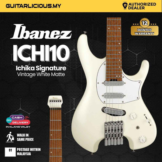 Ibanez Ichika Signature ICHI10 Electric Guitar - Vintage White Matte