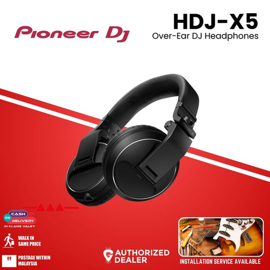 Pioneer DJ HDJ-X5 Professional DJ Headphones - Black