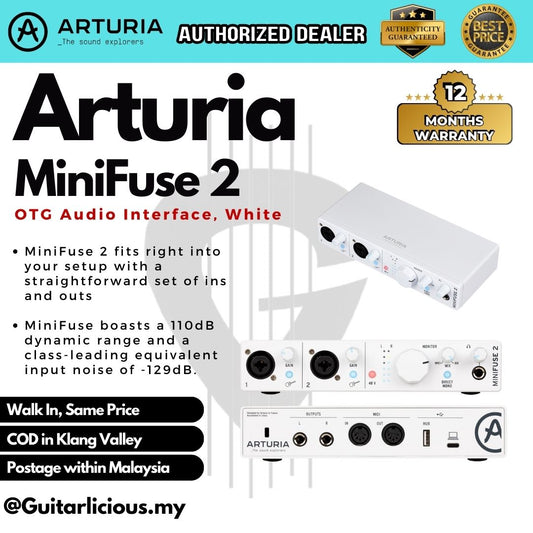 Arturia MiniFuse 2 OTG Audio Interface - White