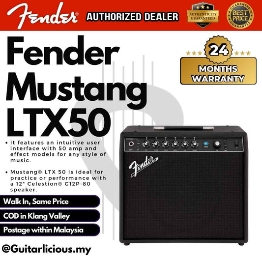 Fender Mustang LTX50 50-watt 1 x 12-inch Combo Amplifier