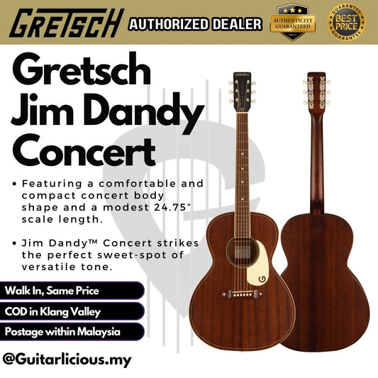 Gretsch Jim Dandy Concert Acoustic Guitar, Frontier Stain