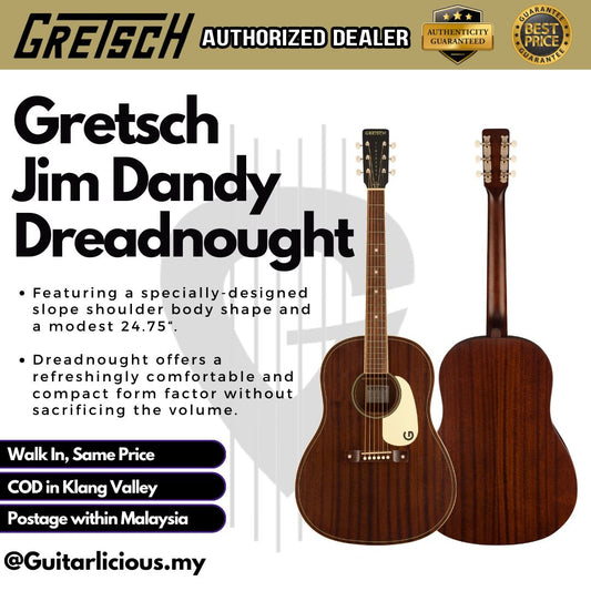 Gretsch Jim Dandy Dreadnought Acoustic Guitar, Frontier Stain