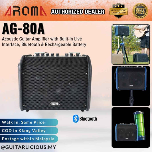 Aroma AG-15A-ML Mini Live Portable Acoustic Amplifier with Bluetooth, Live Function and Drum Rhythm