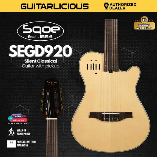 SQOE SEGD920 Silent Classical Guitar with pickup